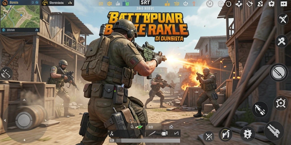 Gameplay seru di 5RT dengan pertempuran intens.