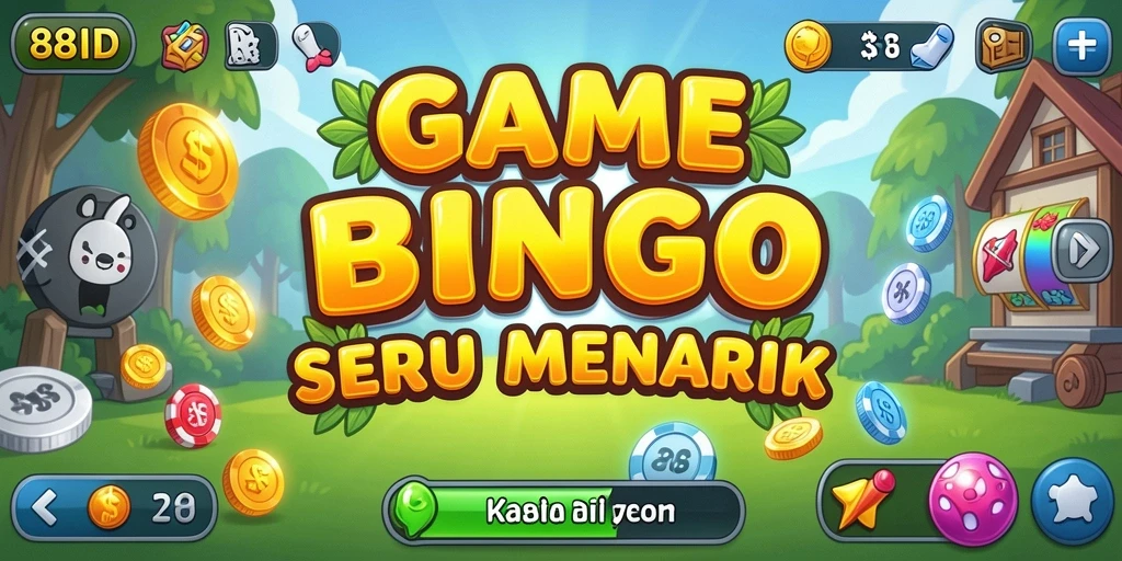 Tampilan gameplay seru dalam aplikasi Bingo 88ID.