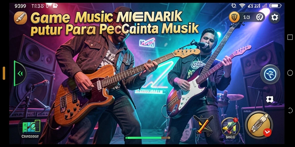Tampilan gameplay menarik dari game musik 9399.