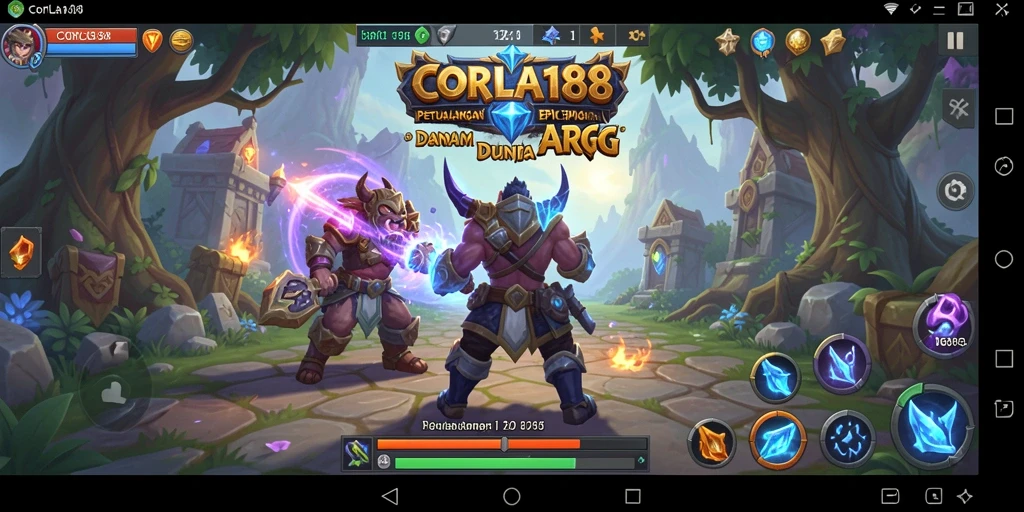 Tangkapan layar gameplay menunjukkan pertarungan mendebarkan dalam <strong>CORLA188</strong>.