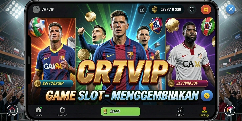 Tampilan gameplay CR7VIP dengan tema slot yang menawan.