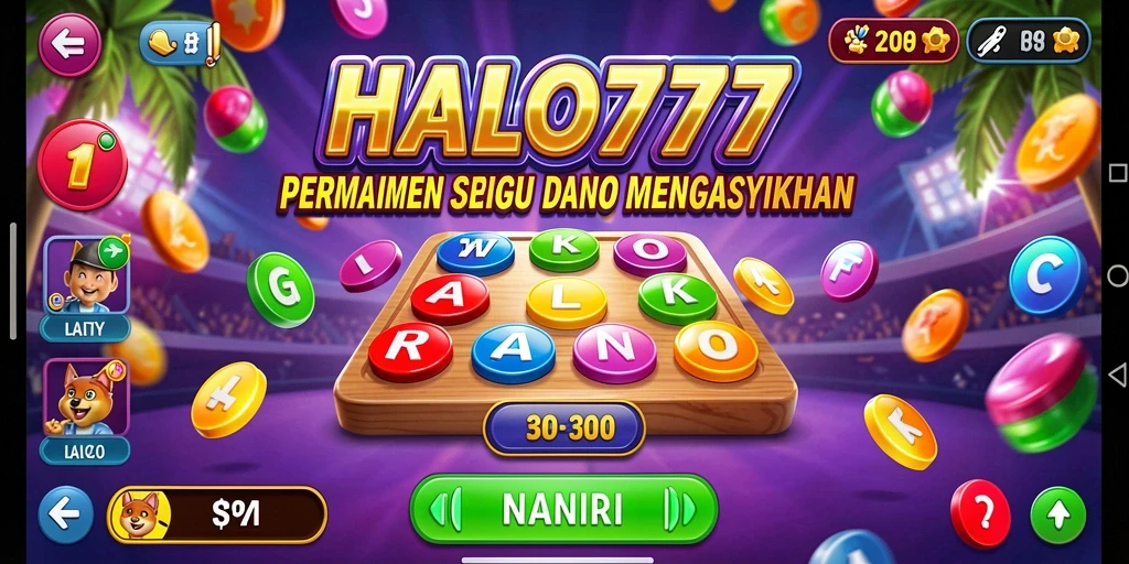Tampilan gameplay menarik HALO777 dengan banyak pemain Bingo.