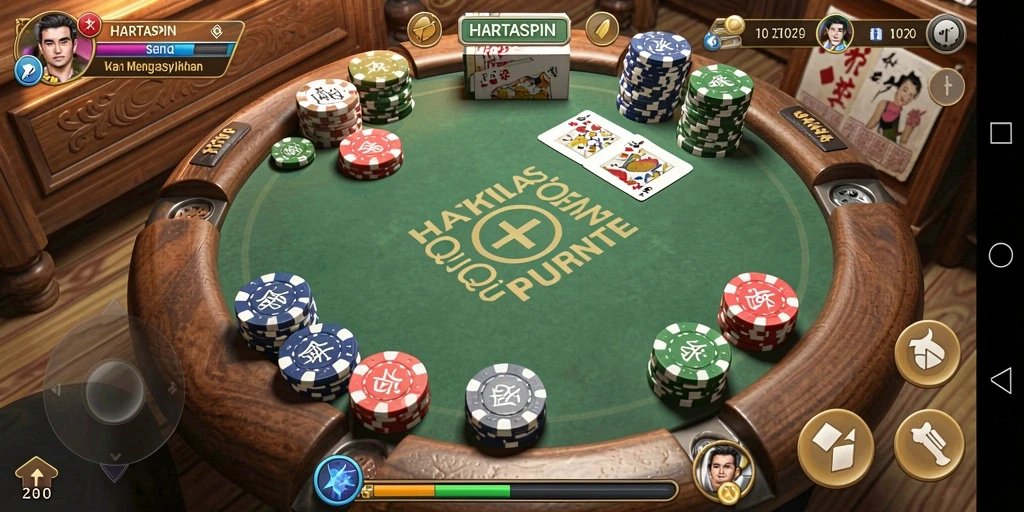 Tampilan gameplay QiuQiu yang seru di HARTASPIN.