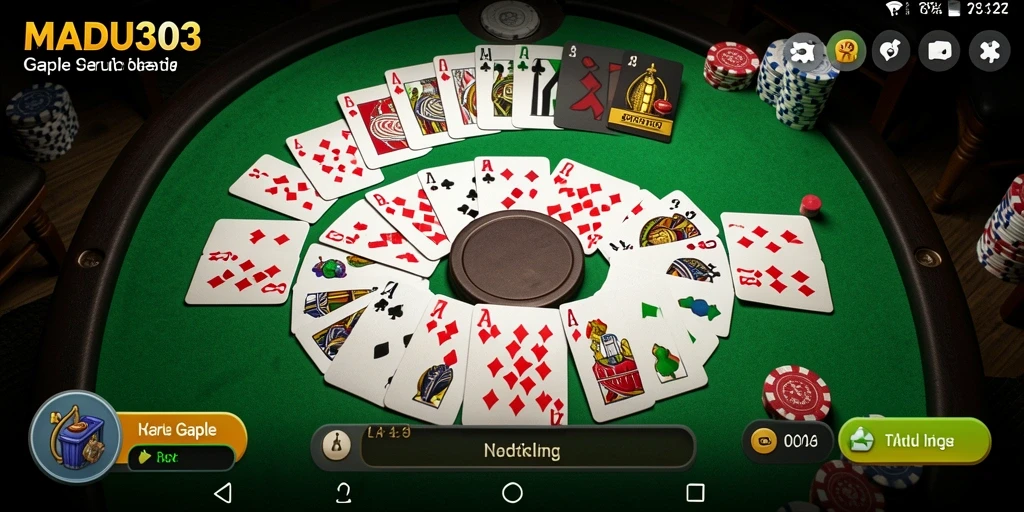 Tampilan gameplay Gaple yang interaktif dan mengasyikkan di MADU303.