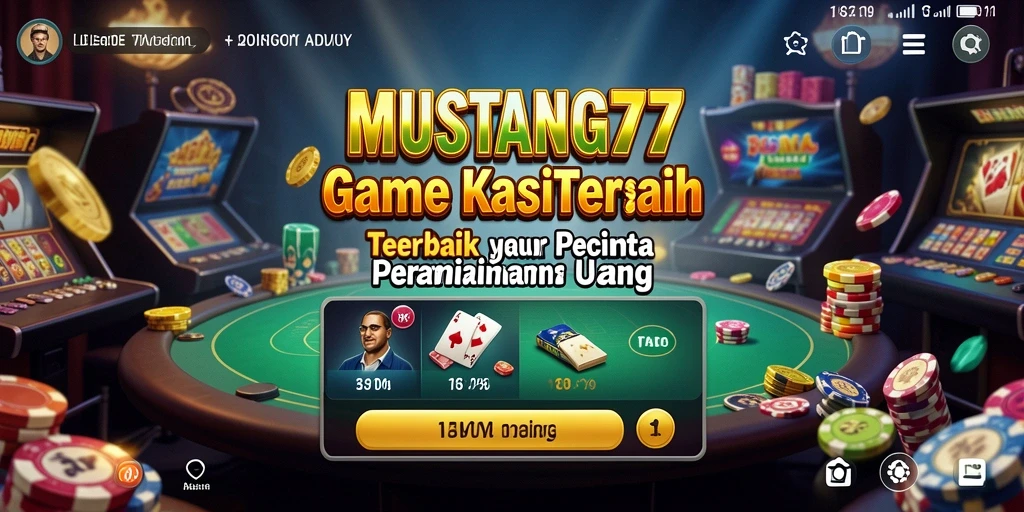 Screenshot utama MUSTANG77 menampilkan gameplay yang menarik dan interaktif di kasino.