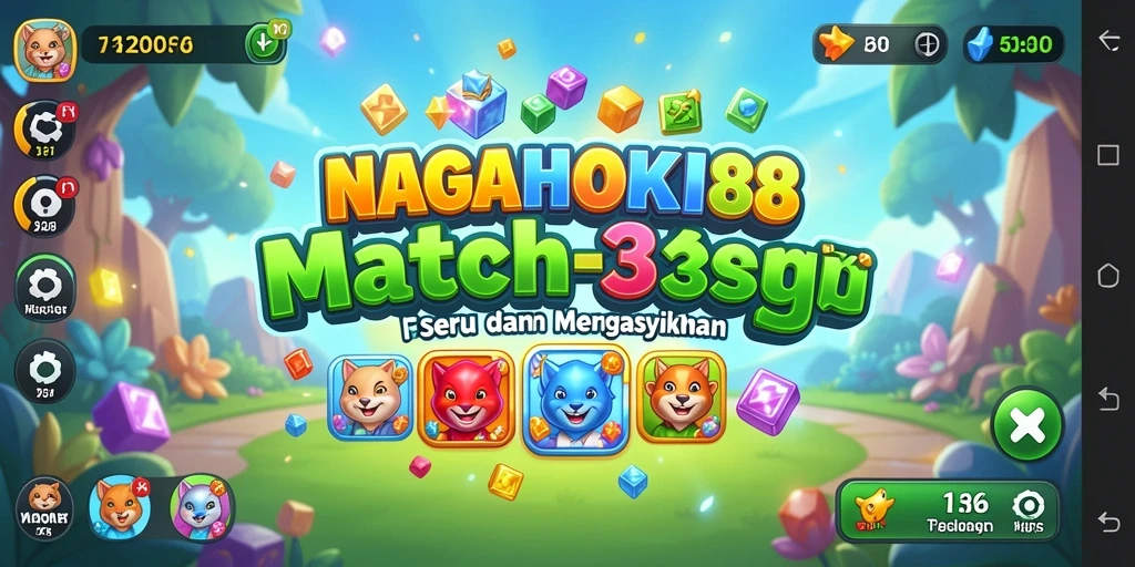 Tampilan gameplay seru dari NAGAHOKI88 yang penuh warna.