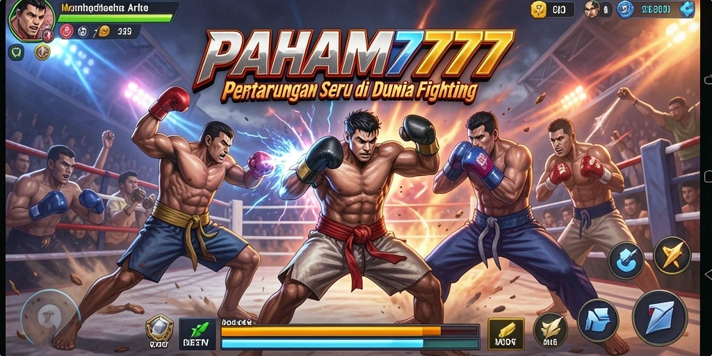 Tampilan aksi seru dalam gameplay Fighting PAHAM777.