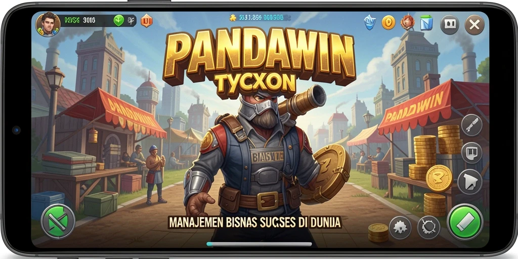 Screenshot utama PANDAWIN menampilkan suasana gameplay Tycoon yang mendebarkan.