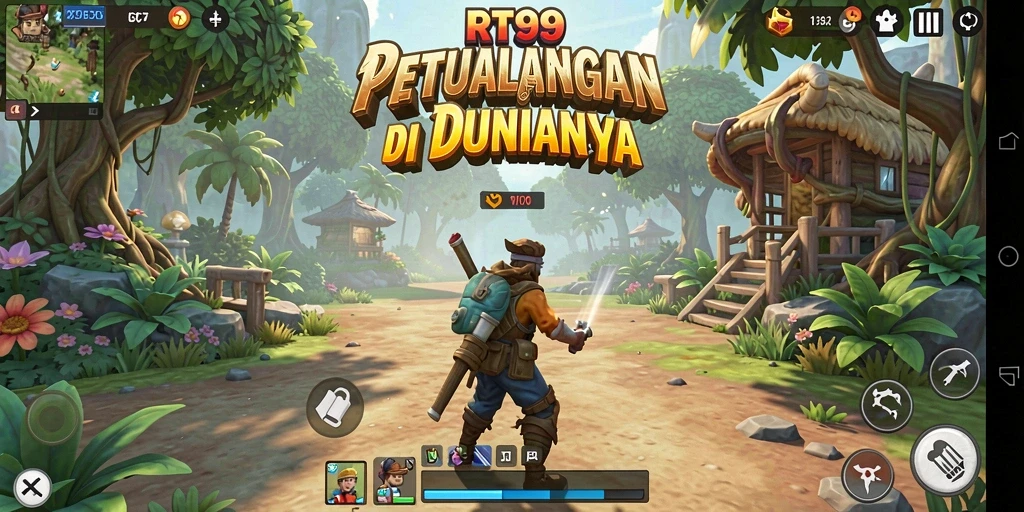 Tampilan gameplay seru dan penuh aksi dalam RT99.