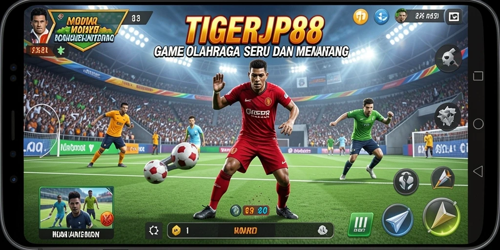 Tampilan gameplay seru dalam TIGERJP88 dengan aksi olahraga yang mendebarkan.
