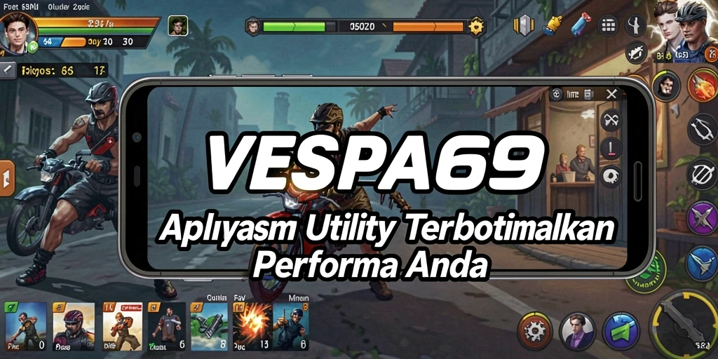 Tampilan utama VESPA69 dengan fitur-fitur utility yang canggih.